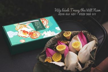 Picture of Hộp trung thu 2 bánh thỏ ngọc xanh