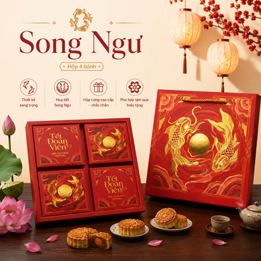 Hình ảnh củaHỘP TRUNG THU 4 BÁNH SONG NGƯ