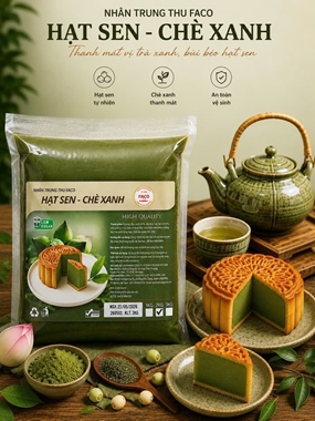 Hình ảnh củaNHÂN TRUNG THU FACO HẠT SEN - CHÈ XANH CHẤT LƯỢNG CAO